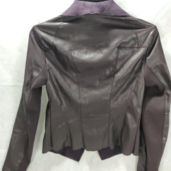 NWT Bar III Flyaway Faux-Leather Jacket XS - Picture 3 of 11